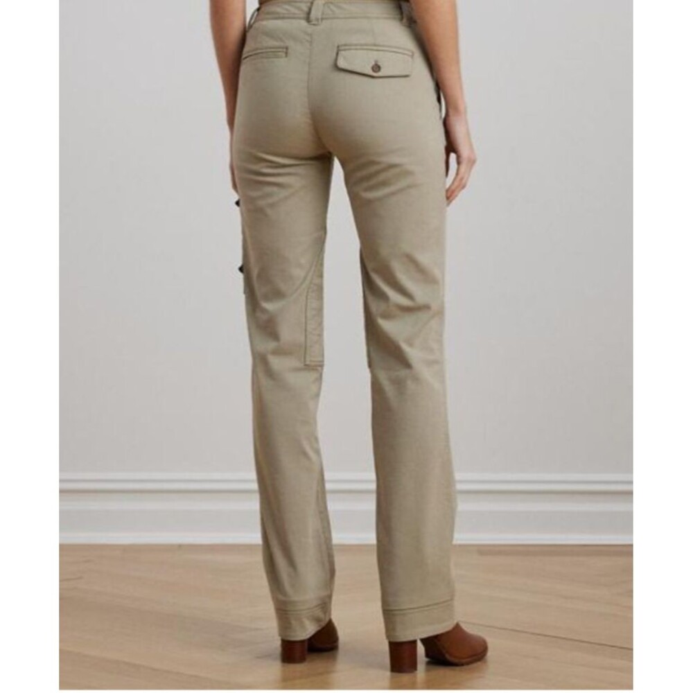 NWT Lauren Ralph Lauren Tan Cargo Capris with Brown Boots - Picture 11 of 12